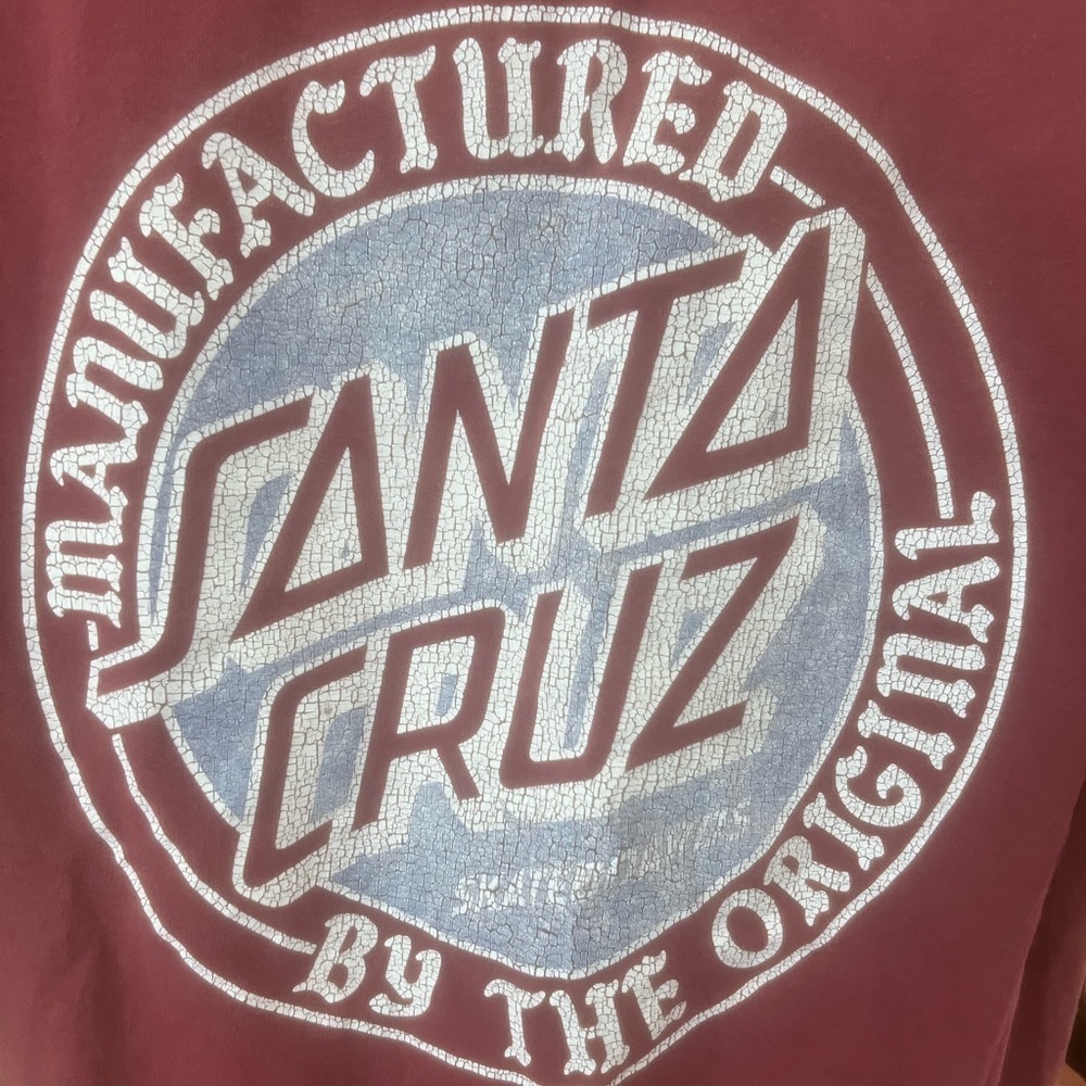 Santa Cruz Maroon Graphic T-Shirt size medium